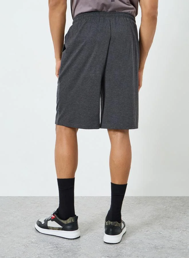 Styli  Men Solid Knee Length Shorts for Men | Best Price UAE